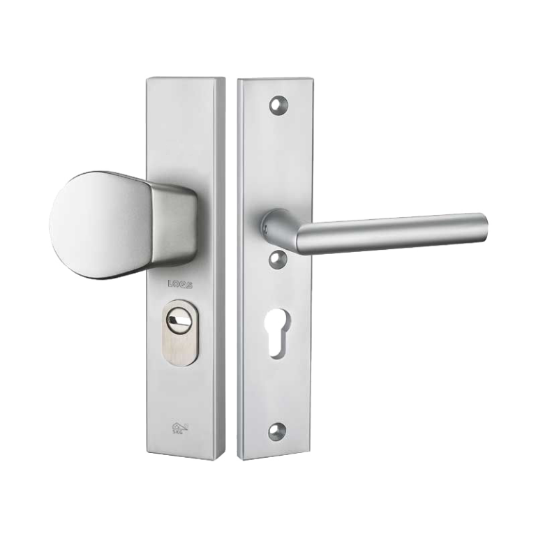 LOQS 4373KT Aluminium greep-kruk op veiligheids langschild
