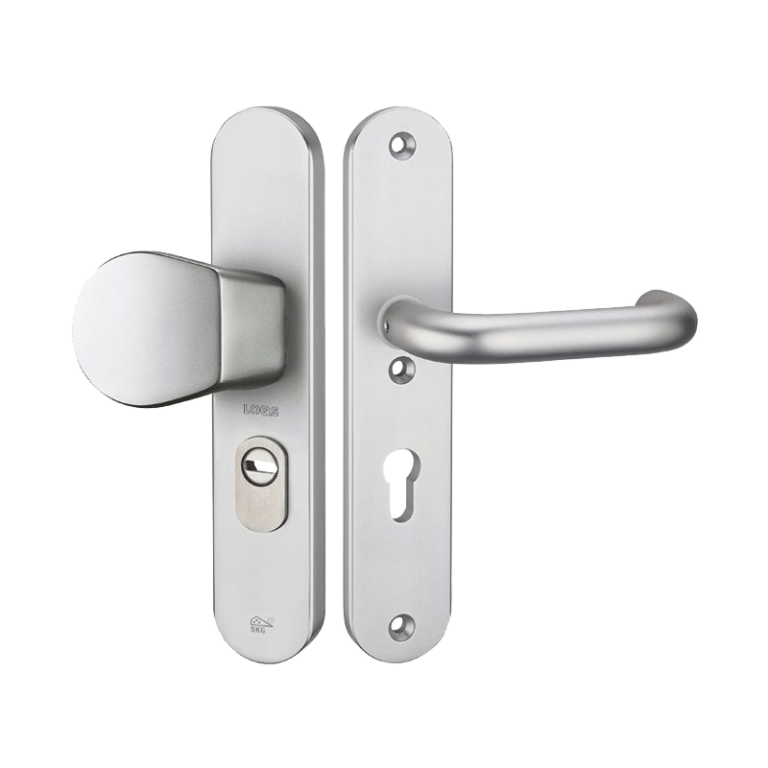 LOQS 4123KT Aluminium greep-kruk op veiligheids langschild