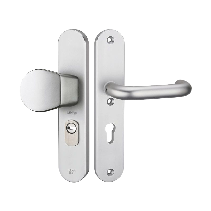 LOQS 4123KT Aluminium greep-kruk op veiligheids langschild
