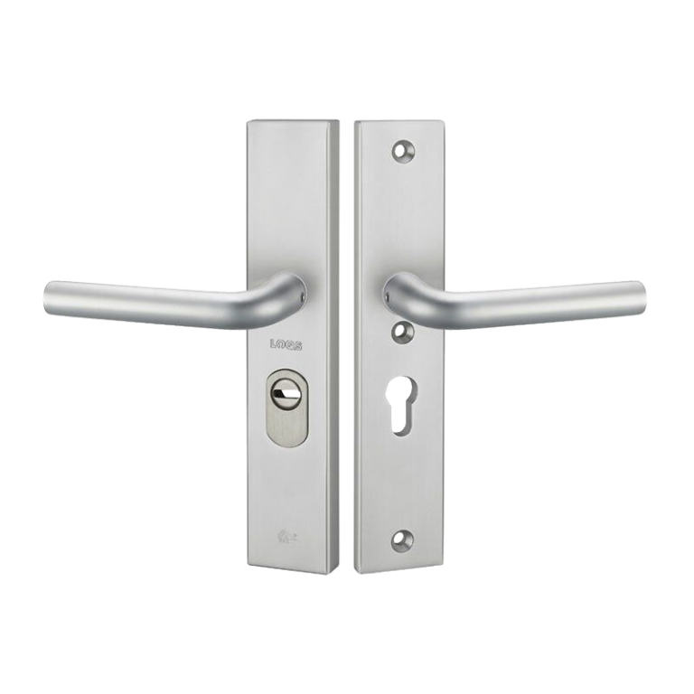 LOQS 4310KT Aluminium kruk-kruk op veiligheids langschild